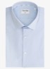 Slim fit overhemd met dubbele manchet - Blauw