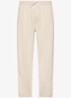 Straight fit pantalon in linnenblend - Beige