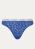 String van mesh met panterprint - Blauw