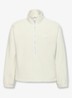 Sweater met halve rits en logo - Gebroken wit