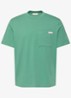 T-shirt met borstzak - Groen
