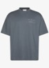 T-shirt met logo- en backprint - Donkergrijs