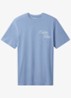 T-shirt met logo- en backprint - Dusty Sailor Blue-C4I /  Blauw