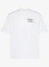 T-shirt met logo- en backprint - Wit