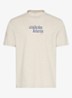 T-shirt met logo - Creme