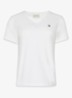 T-shirt met logoborduring - Wit