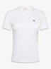 T-shirt met logoborduring - Wit