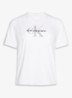 T-shirt met logoborduring - Wit