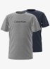 T-shirt met logoprint in 2-pack - Donkergrijs