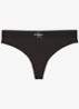 Tanga met logoband - Zwart