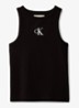 Tanktop met logo - Zwart