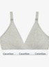 Voedings bralette met logoband - Grijs