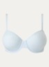 Voorgevormde demi bh met overlay van mesh - Plein air / blauw