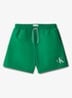 Zwemshorts met logo en trekkoord - Groen