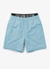 Zwemshorts met logo en trekkoord - Blauw