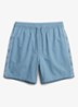 Zwemshorts met logo en trekkoord - Blauw