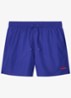 Zwemshorts met logo en trekkoord - Blauw