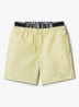 Zwemshorts met logoband - Lichtgeel