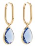 Enchanting Crystal oorhangers verguld - Blauw