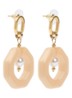 Eternal Beads oorhangers verguld - Beige