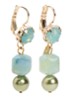 Oorhangers met Swarovski verguld - Mint