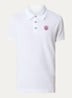 Beckley regular fit polo van piqué katoen met logoborduring - Wit
