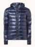 Crofton gewatteerd jack met capuchon en donsvulling - Blauw