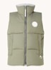 Everett gewatteerde bodywarmer met donsvulling - Bronsgroen