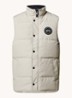 Garson gewatteerde bodywarmer met donsvulling en logo - Donkerbeige