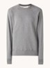 Huron sweater met logo  - Lichtgrijs