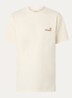 American Script T-shirt van  katoen met logoborduring - Creme