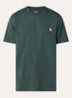 American T-Shirt met logo - Donkergroen