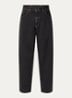 Brandon wide leg jeans met steekzakken - Zwart