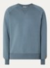 Chase sweater met logo - Staalblauw
