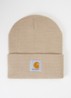 Fijngebreide muts met logo - Beige