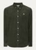 Madison regular fit overhemd van corduroy - Bronsgroen