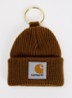 Mini Watch Hat sleutelhanger met logo - Bruin