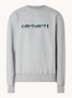 Sweater met logoborduring - Grijs