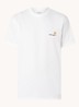 T-shirt van  katoen met logoborduring - Wit