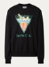 Tennis Club sweater met logoprint - Zwart