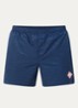 Zwemshorts met jacquard dessin en logo - Donkerblauw