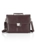 Realta businesstas van leer met 13.3 inch laptopvak - Roodbruin