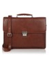 Realta businesstas van leer met 15,4 inch laptopvak - Cognac