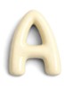 Letter A hanger 10 cm - Gebroken wit