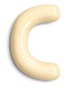 Letter C hanger 10 cm - Gebroken wit