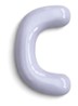 Letter C hanger 10 cm - Paars