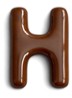Letter H hanger 10 cm - Bruin