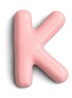 Letter K hanger 10 cm - Lichtroze