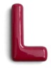 Letter L hanger 10 cm - Bordeauxrood