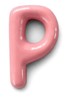 Letter P hanger 10 cm - Zalmroze